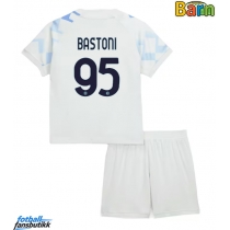 Inter Milan Alessandro Bastoni #95 Bortedraktsett Barn 2025-26 Kortermet (+ Korte bukser)
